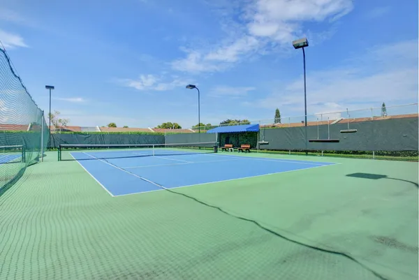 a view of a tennis court
