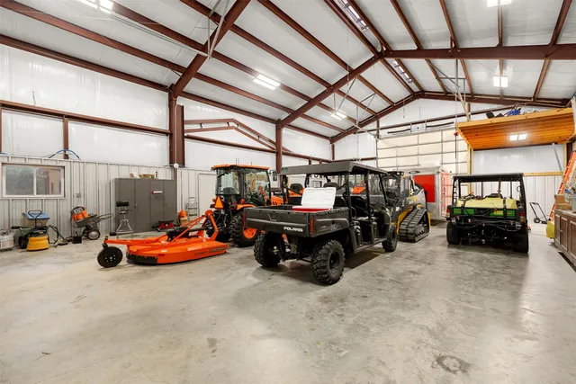 a car parked in garage