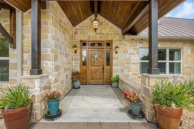 a front view of a house