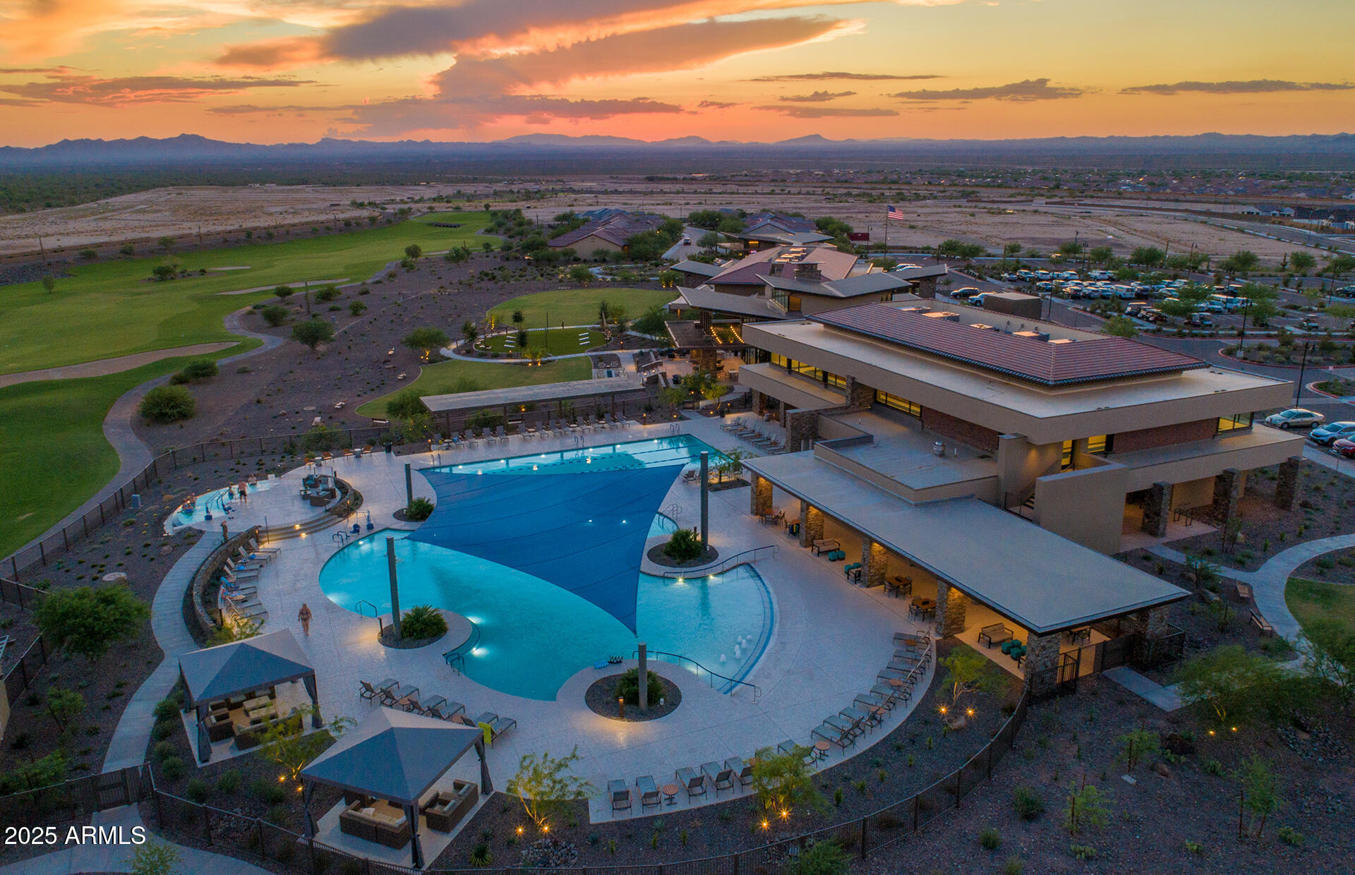20602 North 274th Avenue Buckeye, AZ 85396 - Photo 21 of 22 an aerial view of a house with a mountain