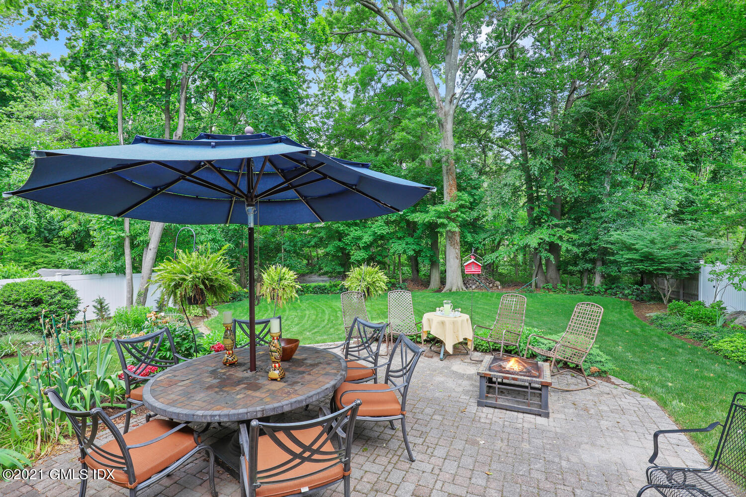 33 Mary Lane Riverside, CT 06878 - Photo 22 of 34 a view of backyard with seating and green space