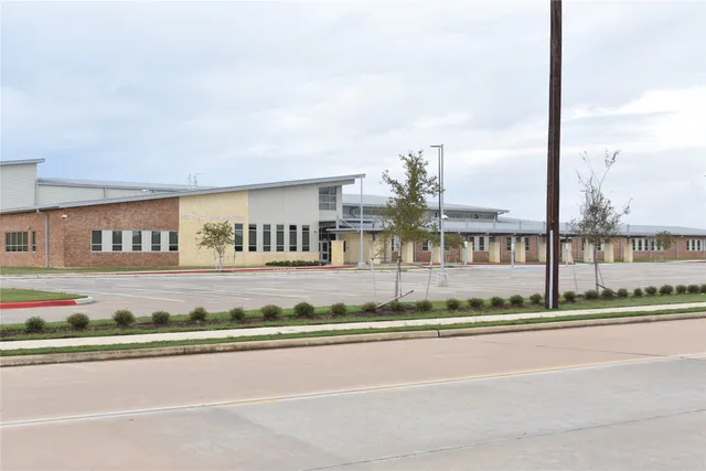 a view of a building from a street