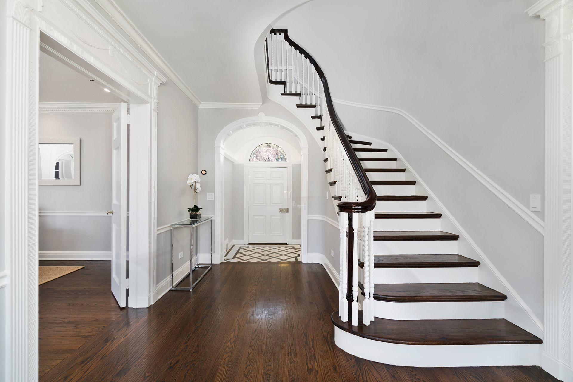 1102 Oenoke Ridge New Canaan, CT 06840 - Photo 16 of 49 a view of entryway and hall with wooden floor