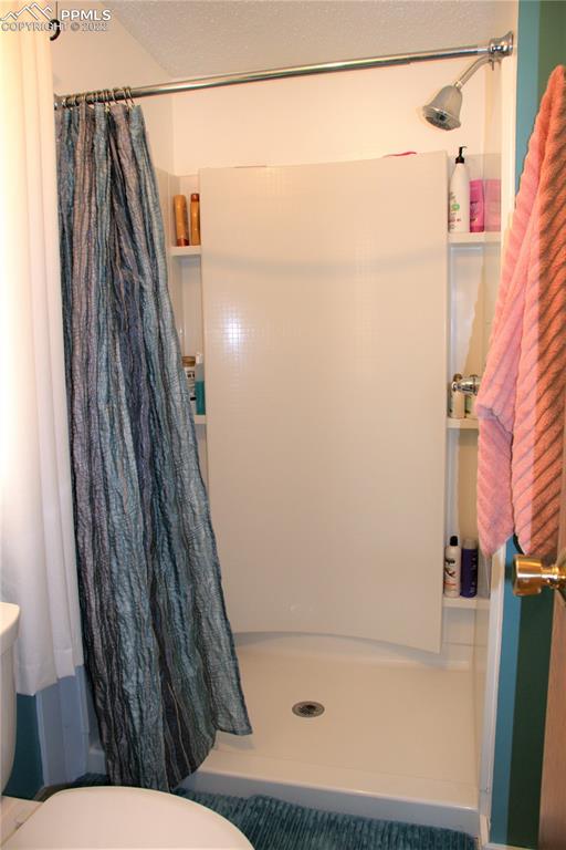 728 Graphite Street Florence, CO 81226 - Photo 13 of 30 a bathroom with a shower and a toilet