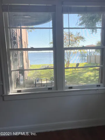 a view of a windows and an entrance