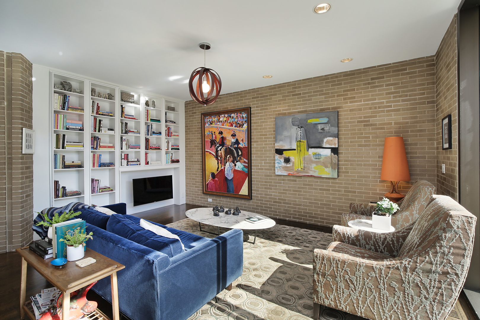 643 Sheridan Road Evanston, IL 60202 - Photo 13 of 29 a living room with fireplace furniture and a rug