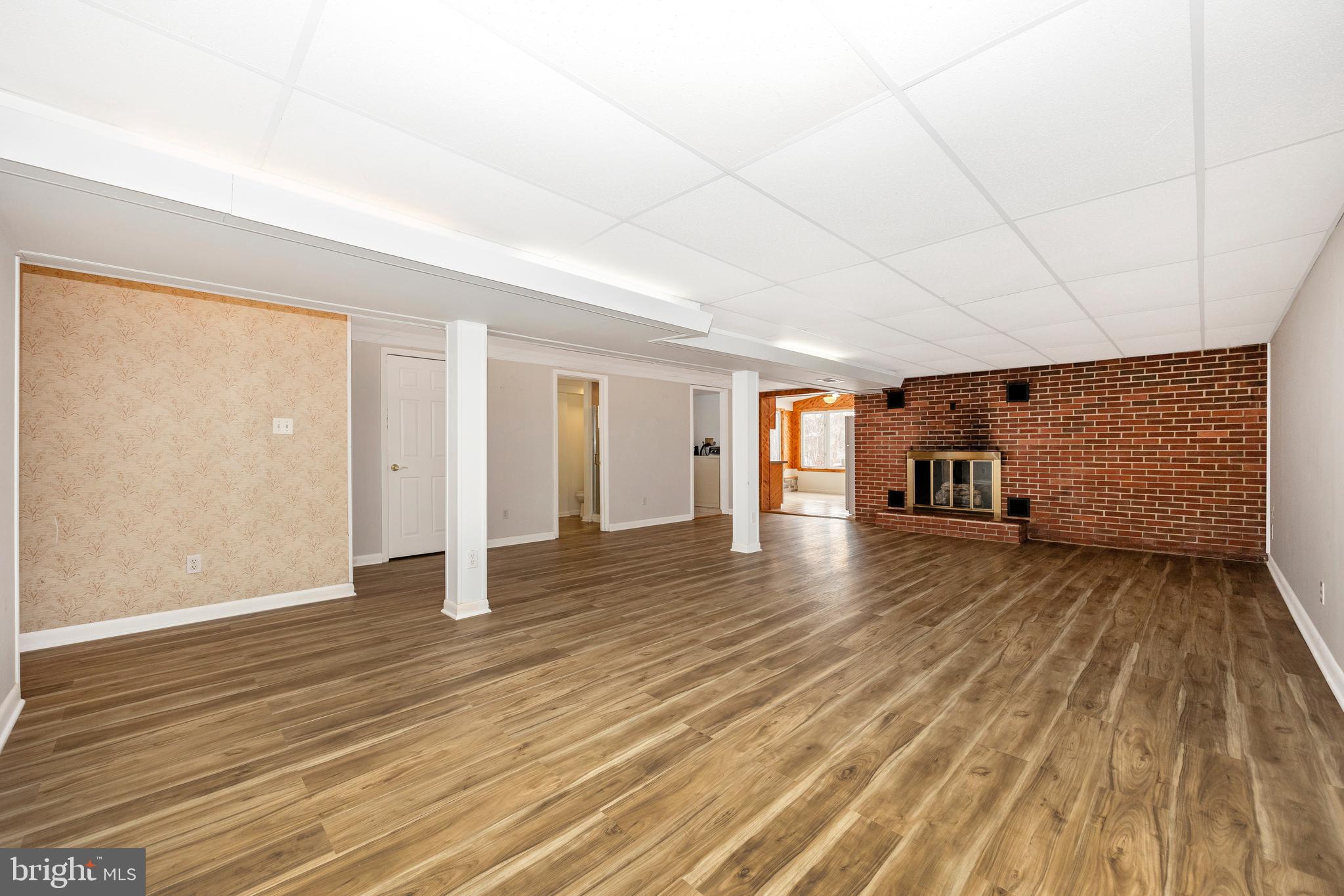 11511 Crickenberger Road New Market, MD 21774 - Photo 22 of 42 Lower Level Rec Room with Fireplace