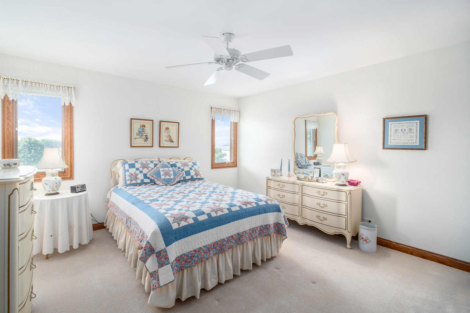 42W545 McDonald Road Elgin, IL 60124 - Photo 31 of 45 a bedroom with bed and a chandelier