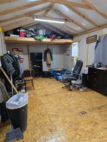 a room with storage and utility room