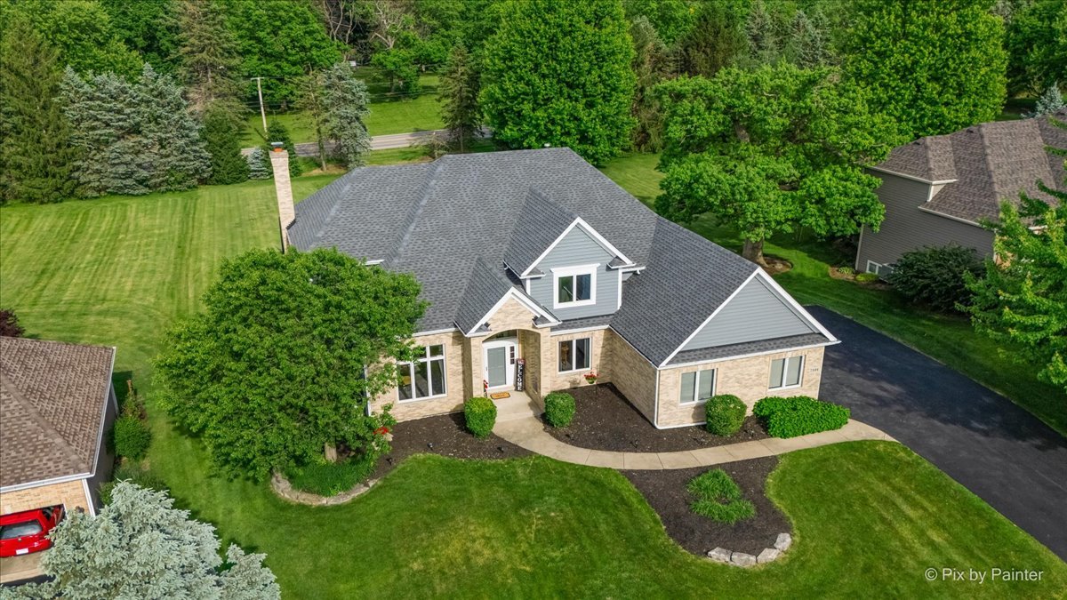 7104 Dove Way Cary, IL 60013 - Photo 73 of 82 a aerial view of a house with a yard