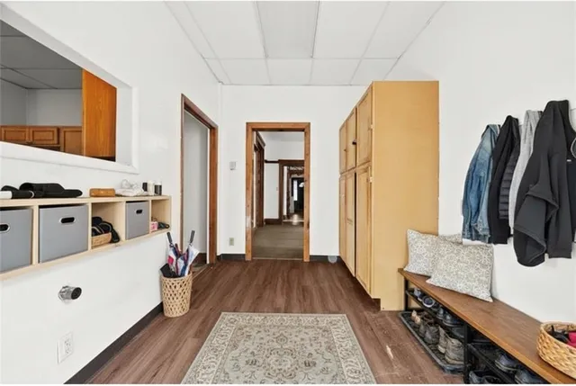 a very nice looking room with a large window