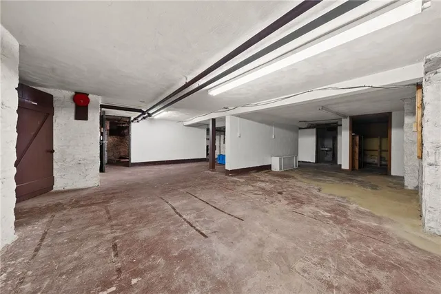 a room with gym equipment