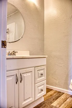 a view of a bedroom from the hallway