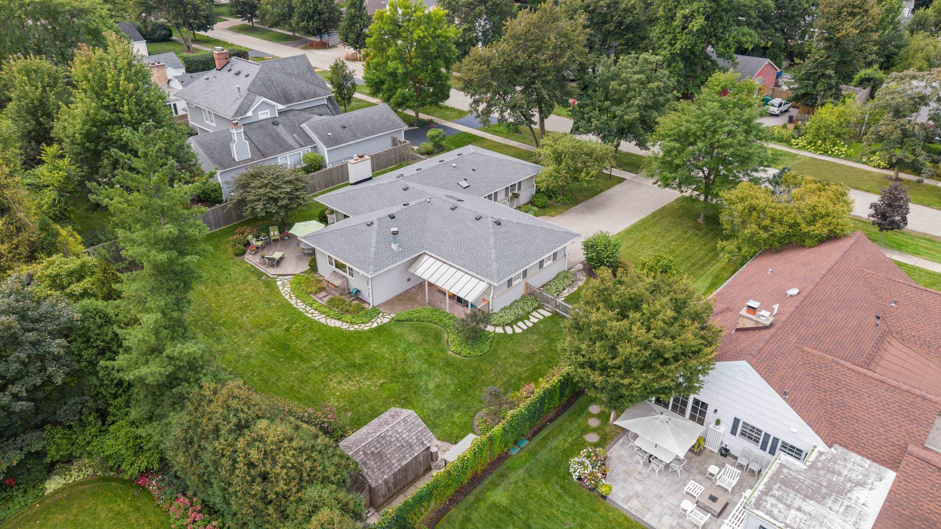 275 Ingram Street Northfield, IL 60093 - Photo 3 of 29 an aerial view of a house with a outdoor space