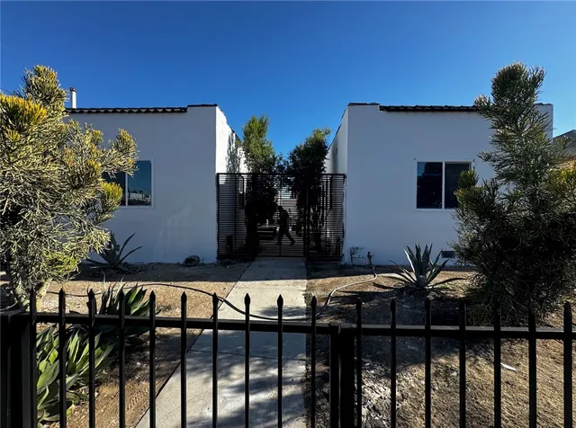 a side view of a house