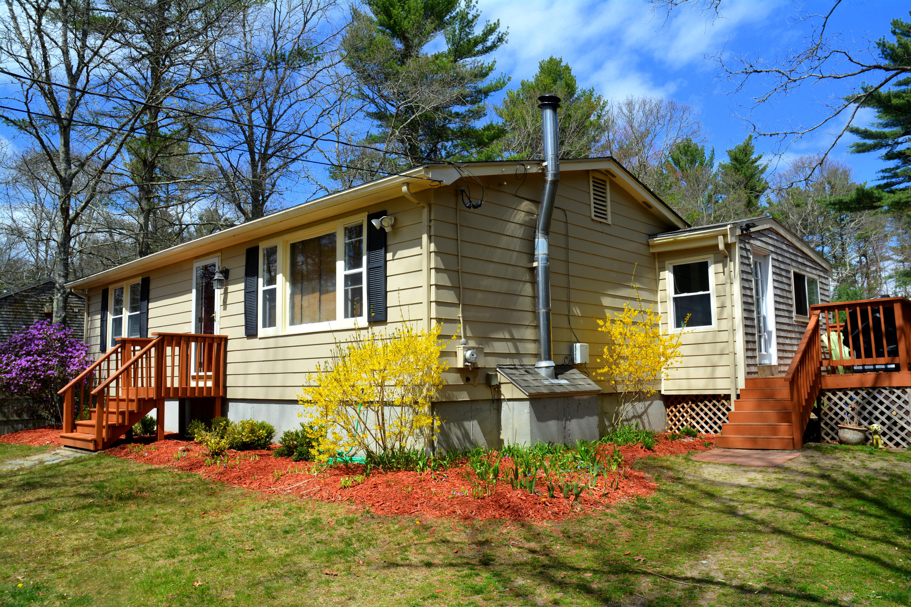 61 Papermill Road West Wareham, MA 02576 - Photo 20 of 20 a view of a house with a yard
