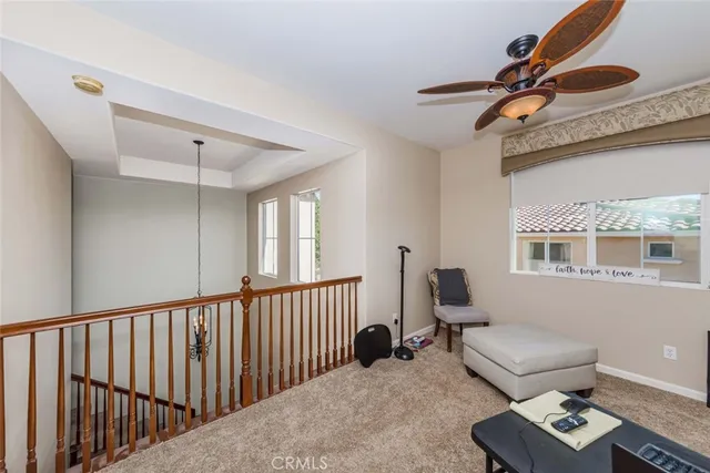 a room with furniture and a window