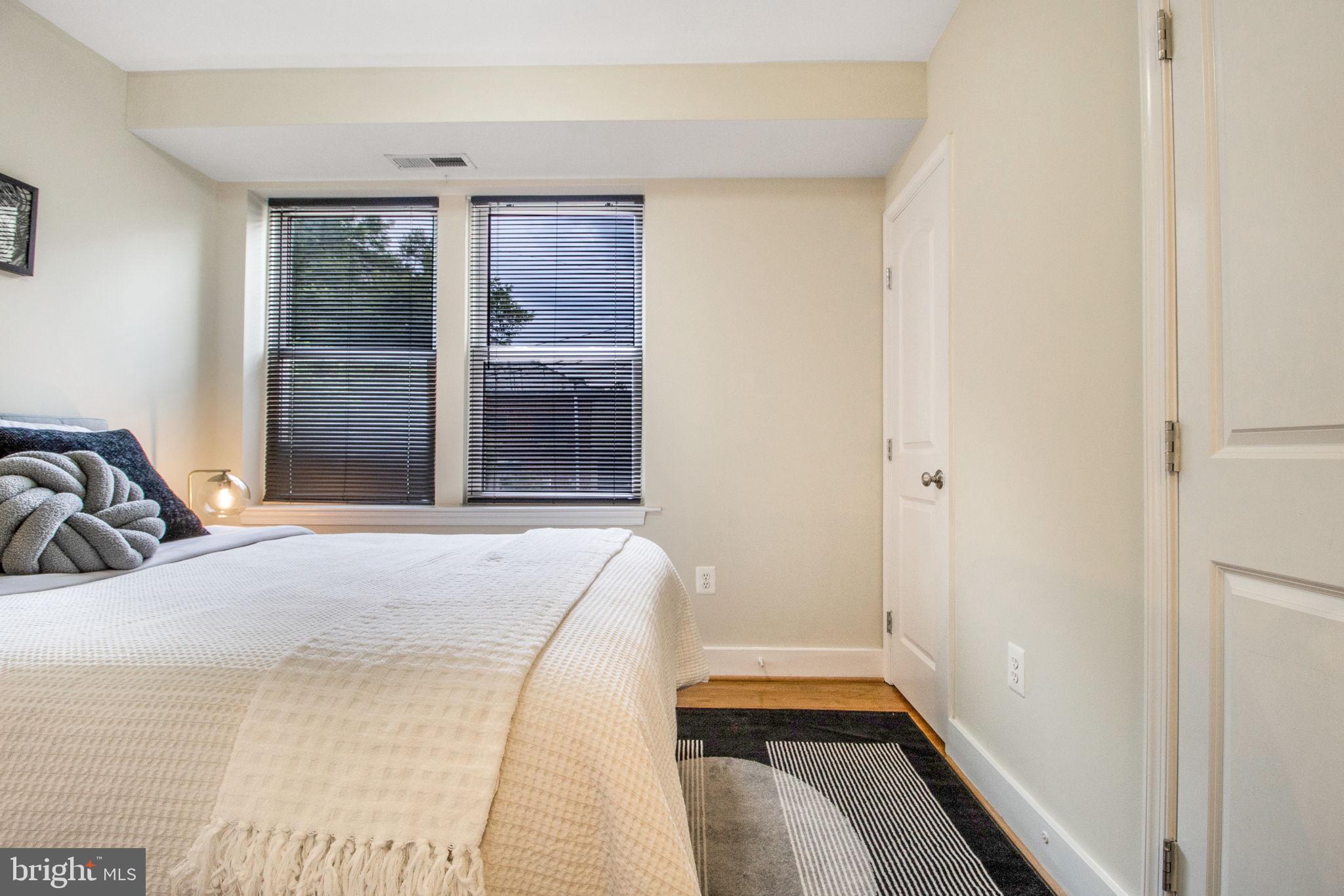 417 18th Street Northeast, Unit 101 Washington, DC 20002 - Photo 48 of 57 a bedroom with a bed and with a window