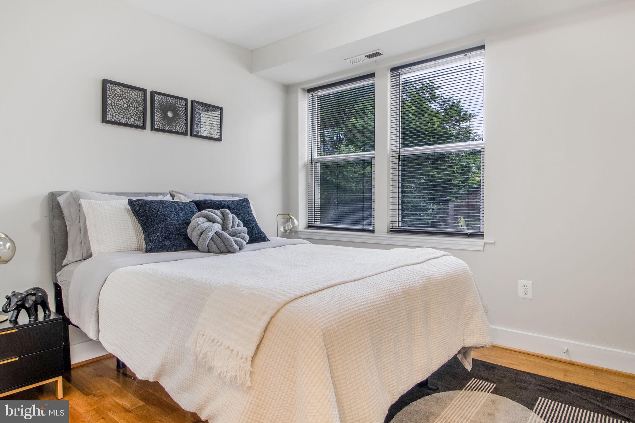417 18th Street Northeast, Unit 101 Washington, DC 20002 - Photo 9 of 57 a bedroom with a bed and a window