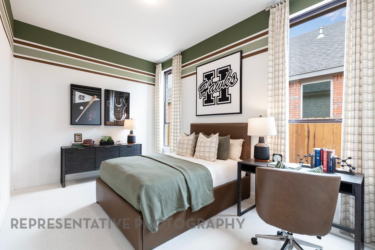 2714 Peach Vly Road Fulshear, TX 77423 - Photo 37 of 47 a bedroom with a bed and a couch