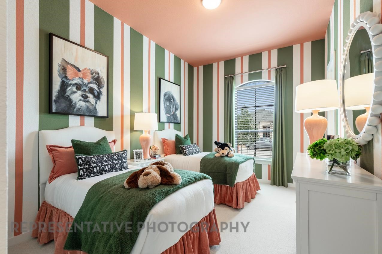 2714 Peach Vly Road Fulshear, TX 77423 - Photo 38 of 47 a bedroom with furniture and a large window