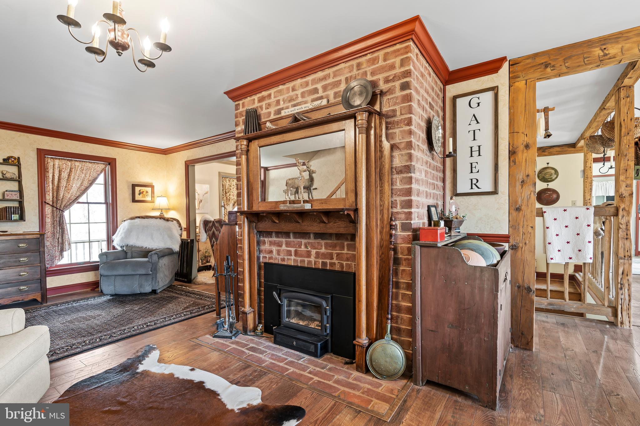 11625 Walnut Point Road Hagerstown, MD 21740 - Photo 24 of 118 a living room with furniture a fireplace and decor