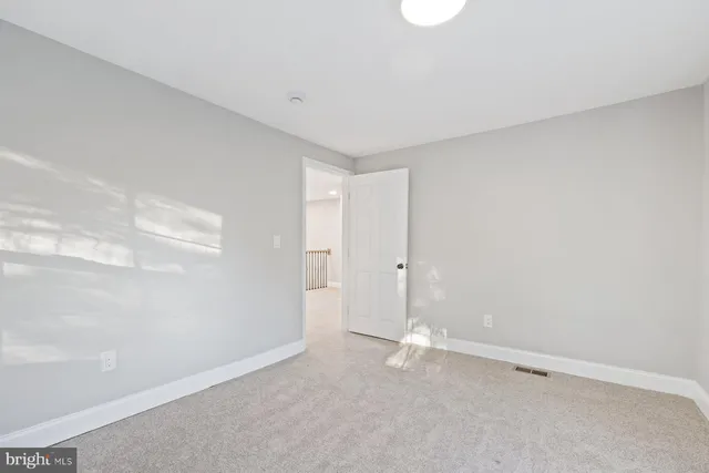 a view of an empty room