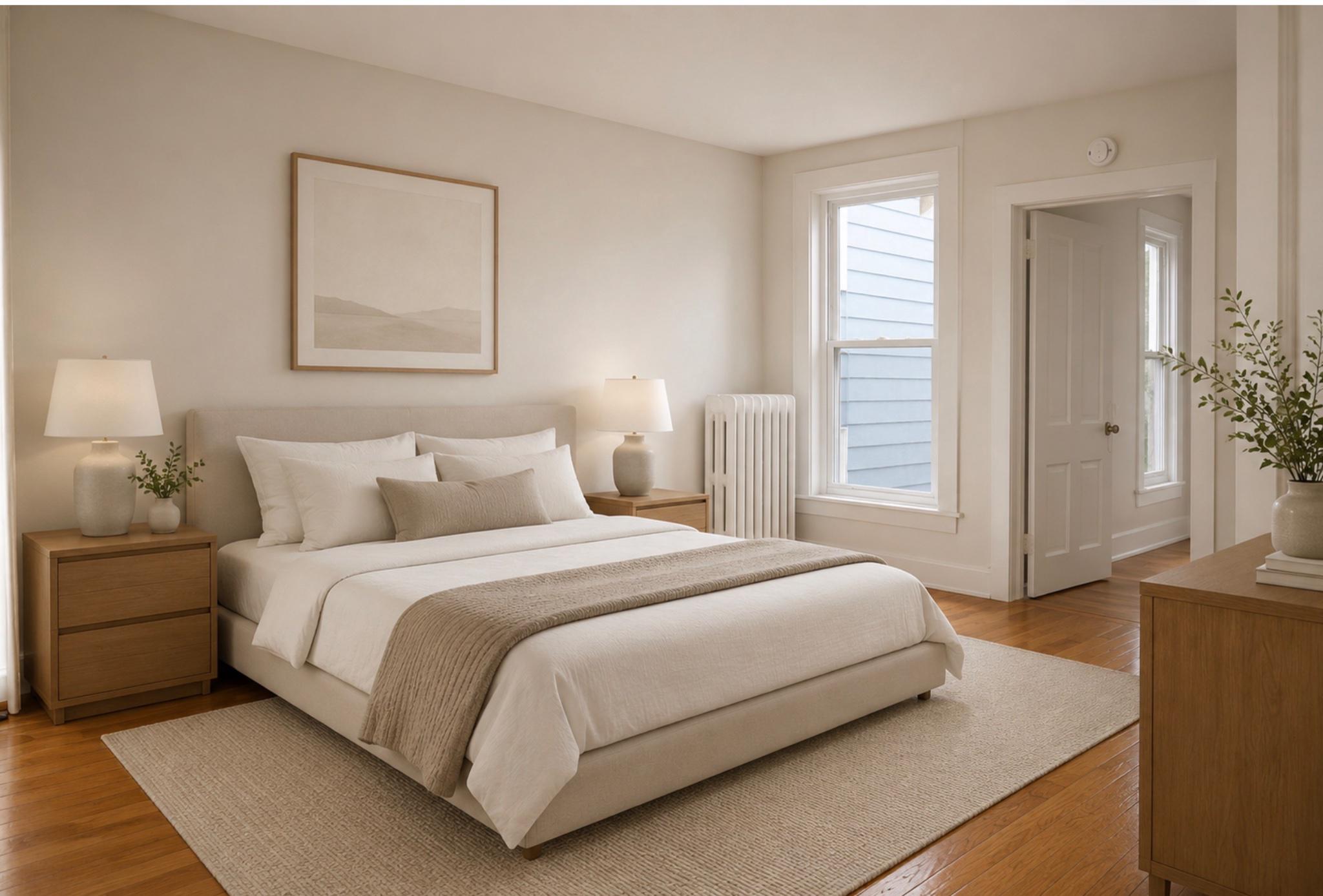 74 South Cedar Street Hazleton, PA 18201 - Photo 12 of 15 Digitally staged bedroom