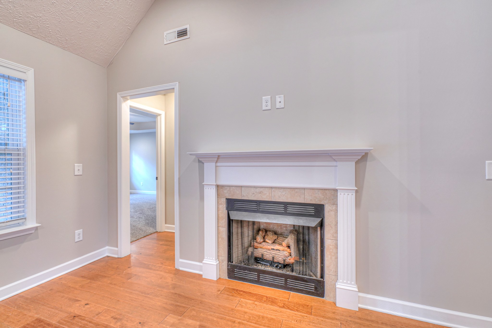 1485 Round Rock Drive Murfreesboro, TN 37128 - Photo 7 of 39 a view of an empty room with a fireplace and a window
