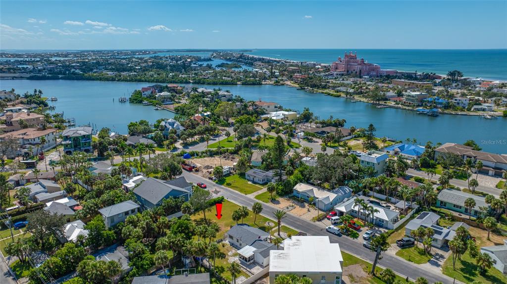 3961 Oleander Way St. Pete Beach, FL 33706 - Photo 6 of 15 an aerial view of ocean and residential houses with outdoor space