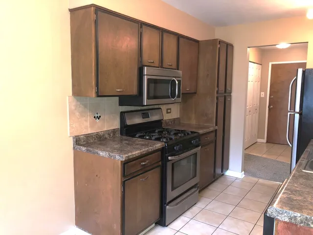 a view of a utility room with a window
