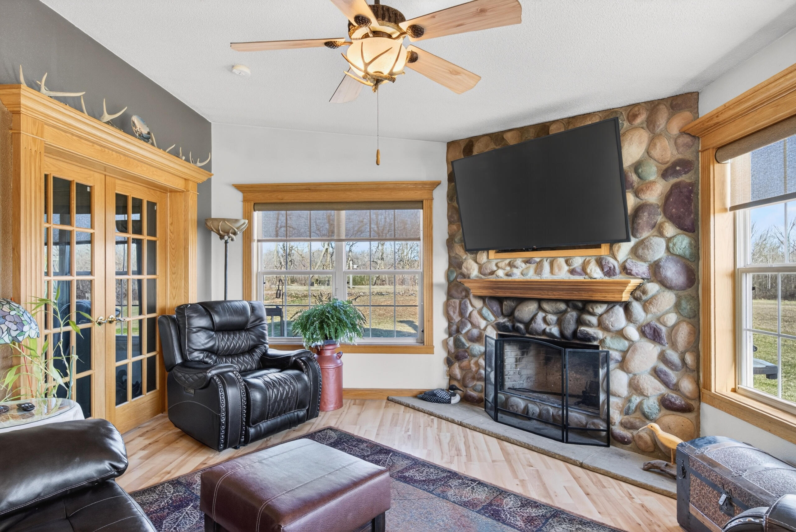 N3556 Slatts Road Mitchell, WI 53011 - Photo 2 of 30 Natural Fireplace