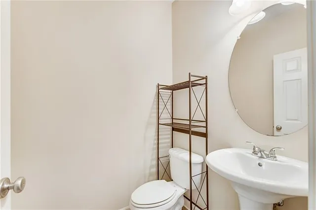 a view of empty room with windows