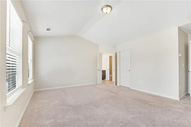 a view of an empty room