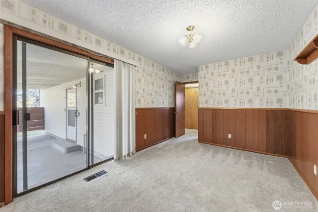 a view of an empty room