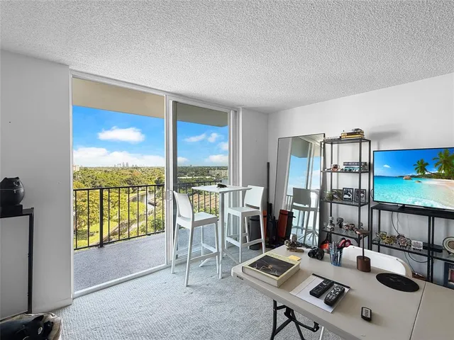 a room with furniture