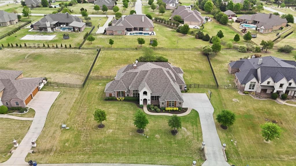 406 Spurgin Road Lucas, TX 75002 - Photo 36 of 39 an aerial view of a house with swimming pool