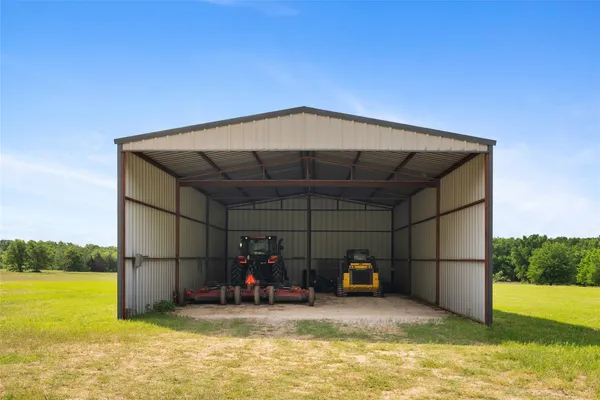 a view of a indoor garage