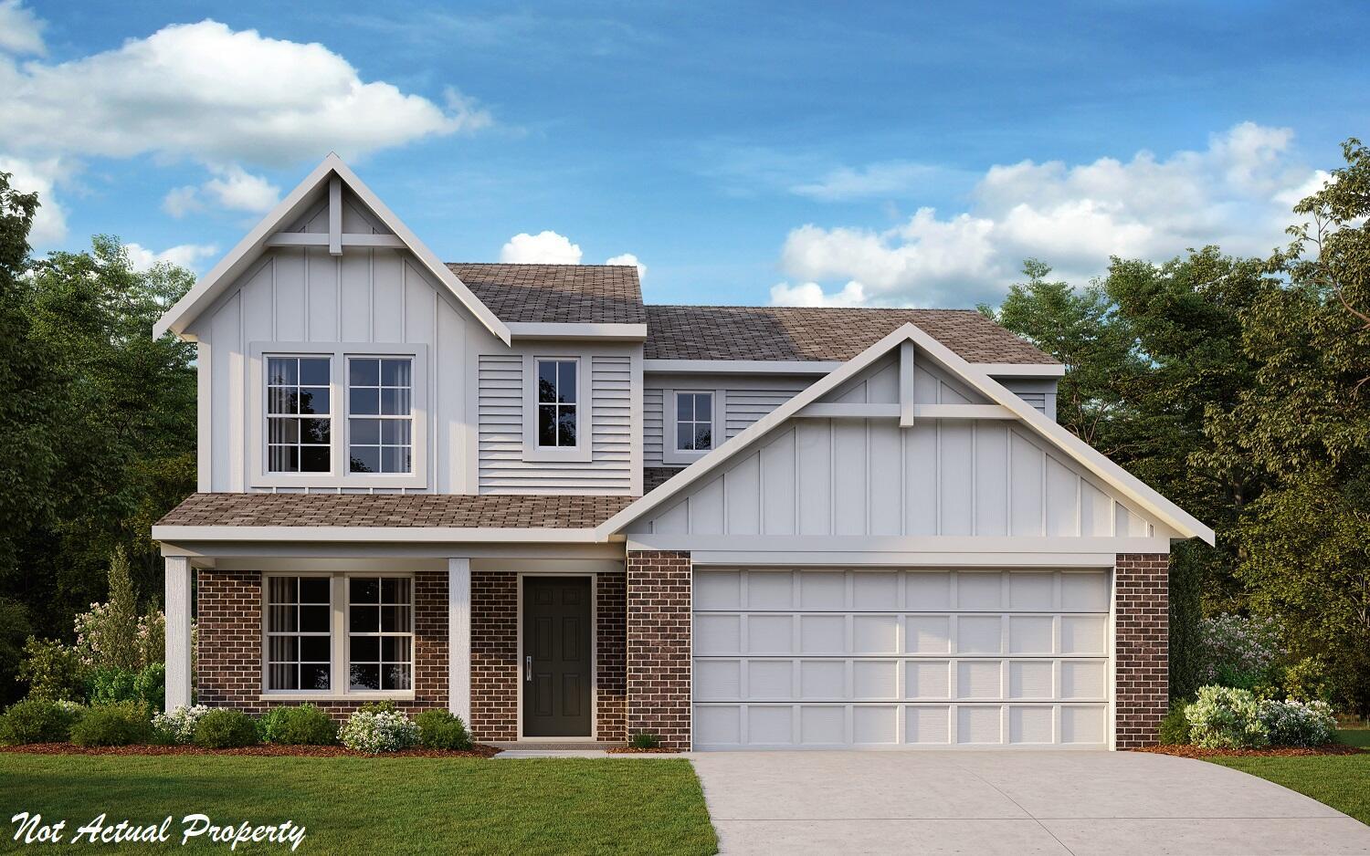 6596 Bellmouth Road Galloway, OH 43119 - Photo 1 of 1 Fairfax-AM-Brick-Opt Porch-elev_MRN