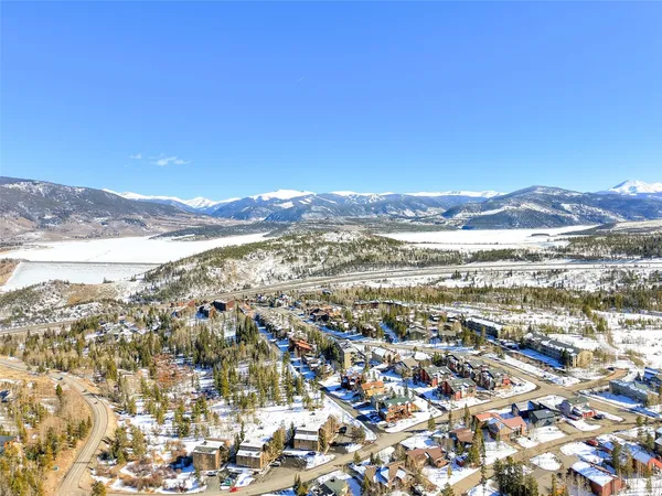 a view of city and mountain