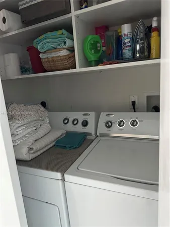 a view of washer and dryer