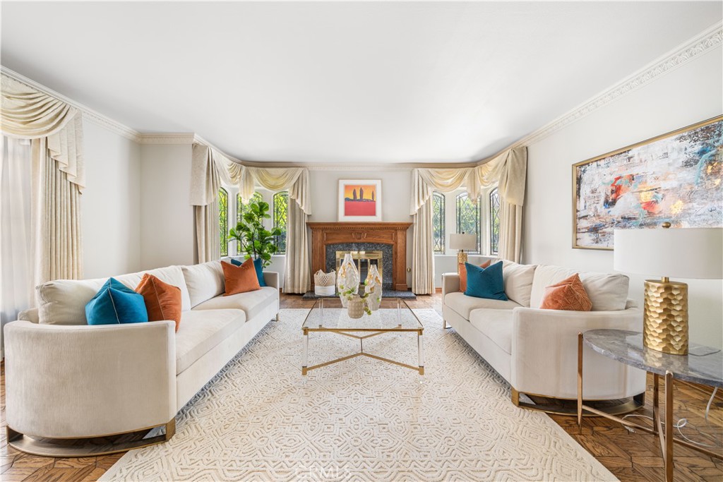 519 Connie Rae Way Arcadia, CA 91006 - Photo 8 of 71 a living room with furniture and a fireplace