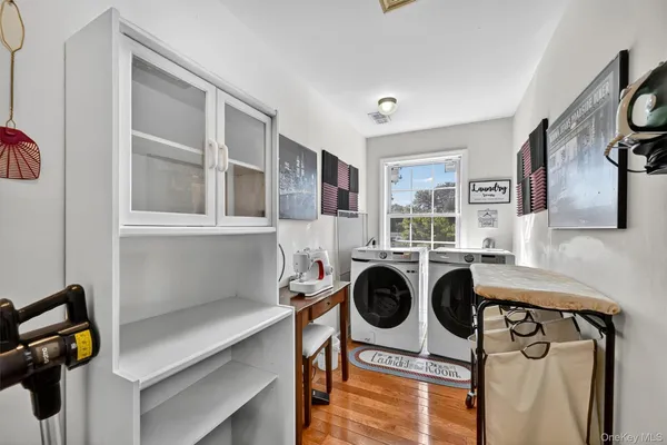 a view of a closet