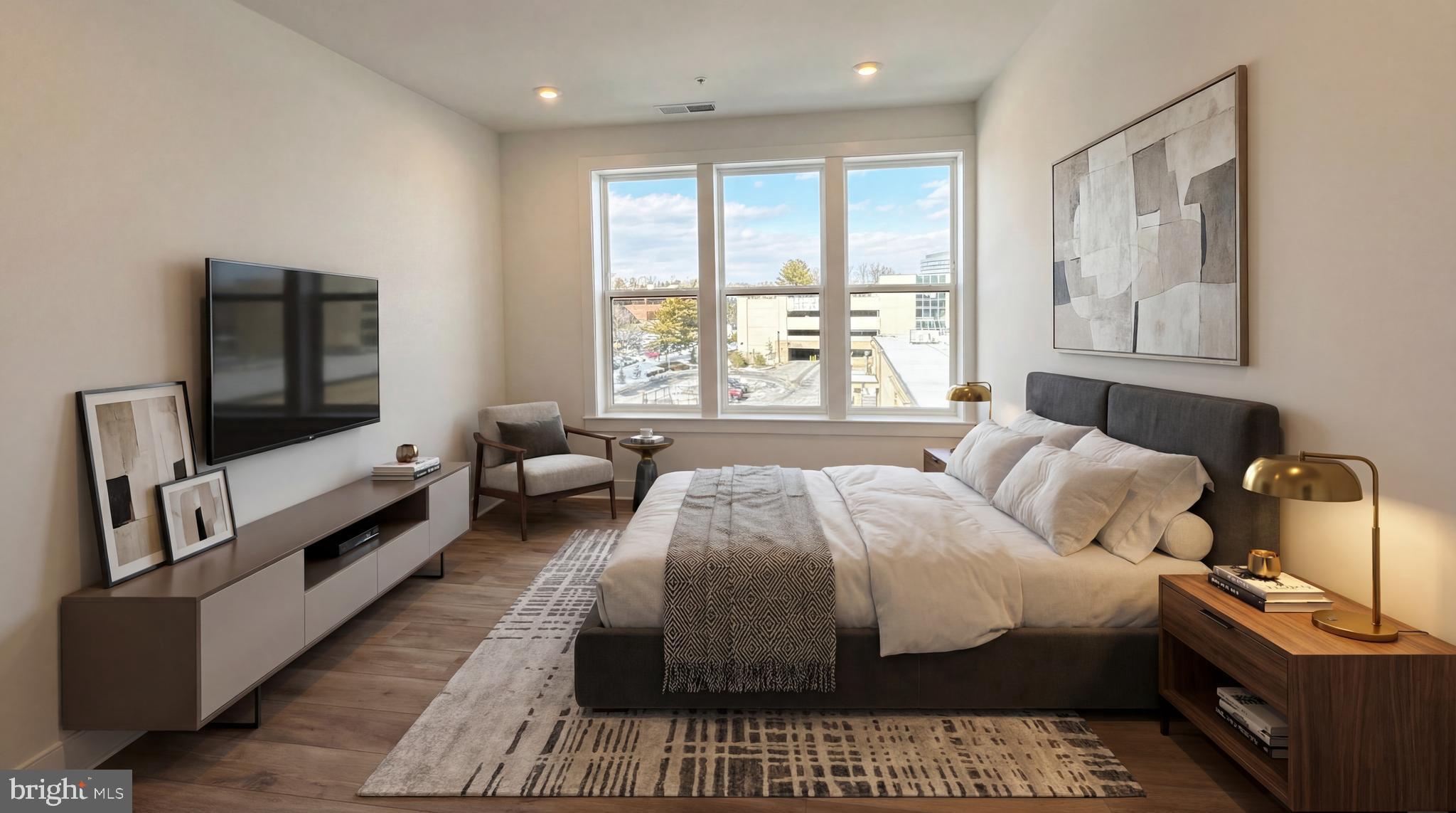 1141 Fortune Terrace, Unit 406 Potomac, MD 20854 - Photo 3 of 23 Virtually Staged Spacious Bedroom