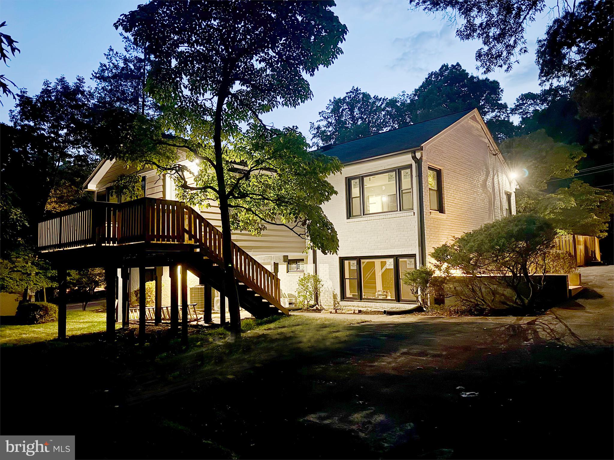 2539 Gallows Road Dunn Loring, VA 22027 - Photo 2 of 56 Back of house at dusk