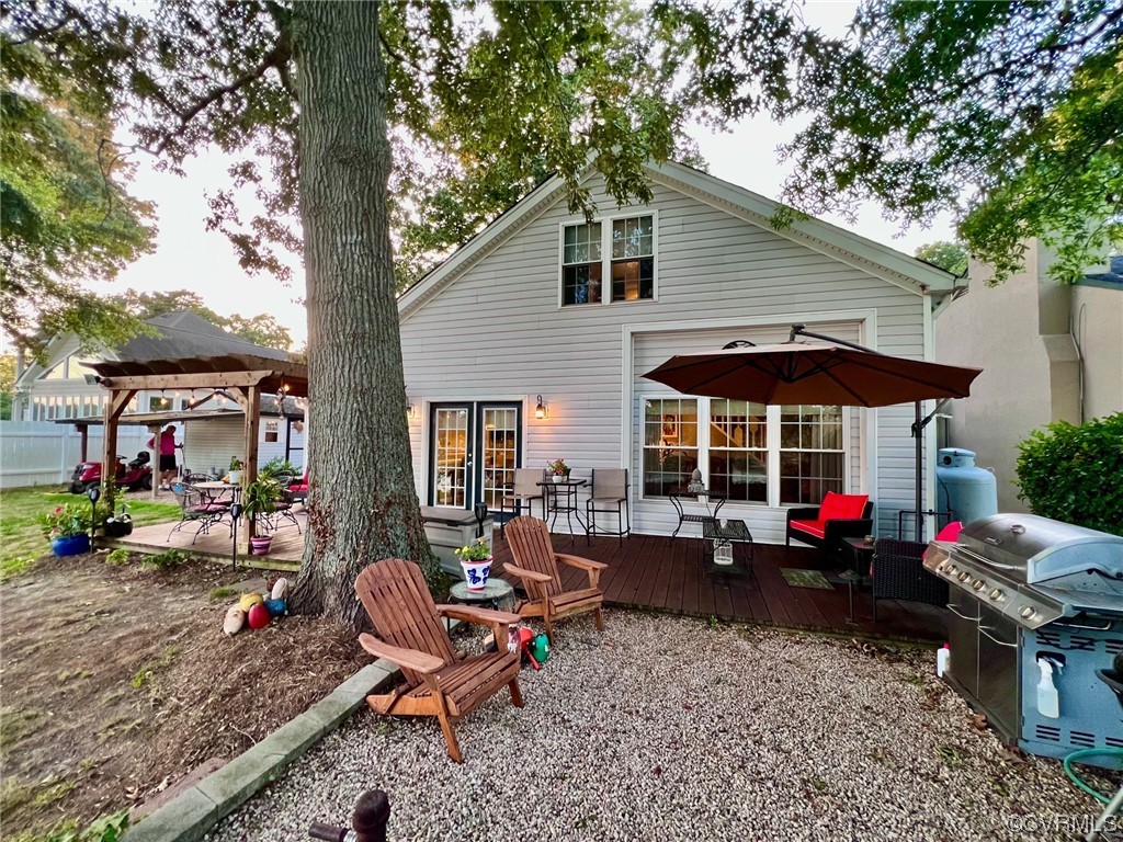 142 Circle Drive Deltaville, VA 23043 - Photo 3 of 49 a view of outdoor space yard deck and patio
