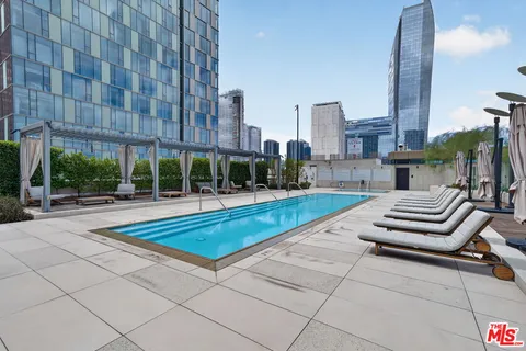 a view of a patio with a sitting area