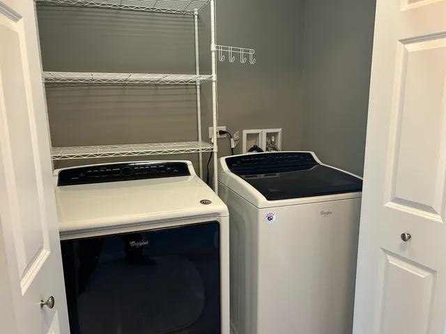 a view of washer and dryer