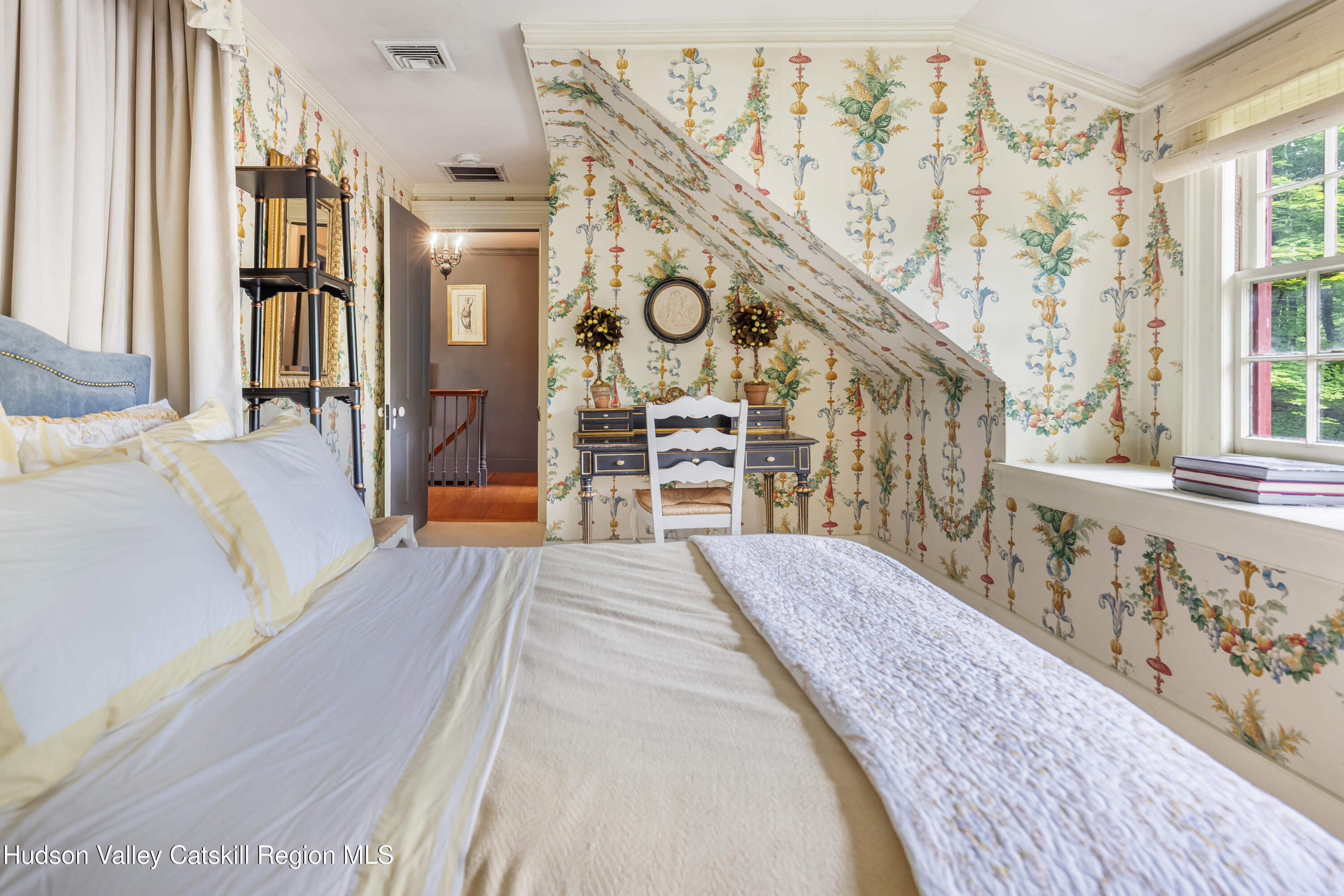1282 Old Post Road New Paltz, NY 12561 - Photo 31 of 49 a view of a bedroom with wooden floor and door