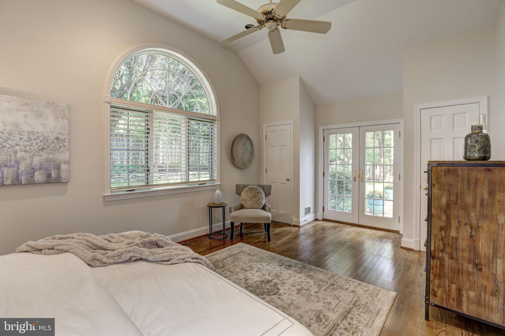 8002 Custer Road Bethesda, MD 20814 - Photo 15 of 32 Cathedral ceilings & walkout to deck